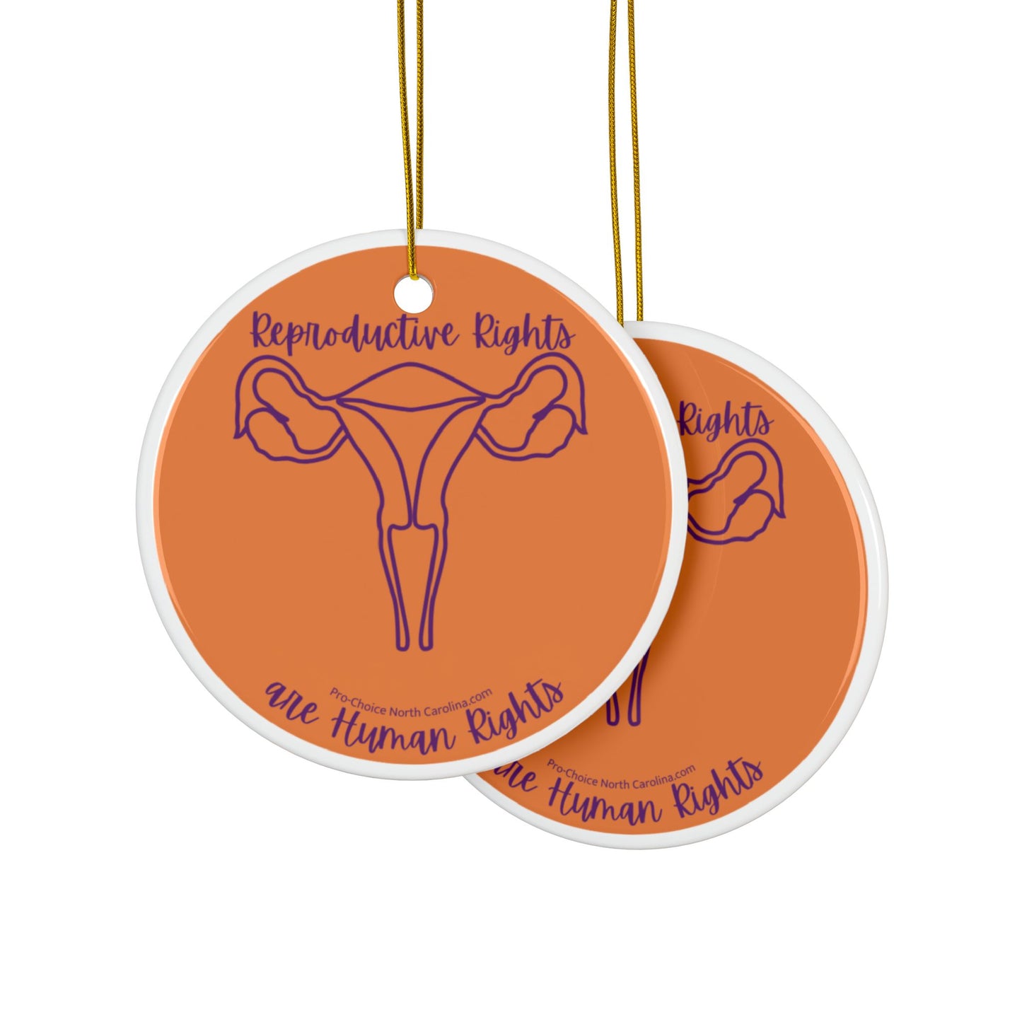 Reproductive Rights Are Human Rights Holiday Ornament